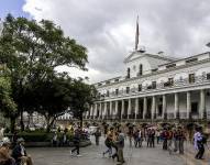Imagen de archivo del Palacio de Carondelet, sede del Gobierno Nacional, en Quito.