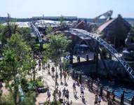 Montaña rusa Stardust Racers del nuevo parque Epic Universe