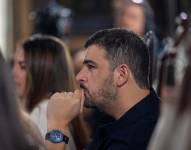 Foto de Aquiles Álvarez, alcalde de Guayaquil, en una sesión del Concejo Municipal de Guayaquil.