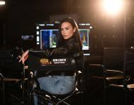 Demi Lovato en los sets de Camp Rock 3.