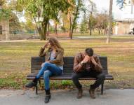 Una pareja tras una discusión