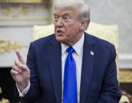 Foto de archivo de presidente de Estados Unidos Donald Trump EFE/SHAWN THEW