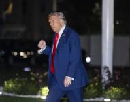 El presidente de los Estados Unidos, Donald Trump, en su regreso a la Casa Blanca tras asistir al funeral de Charlie Kirk