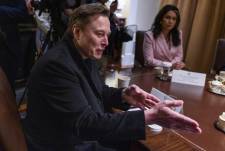 Fotografía del 10 de abril de 2025 de Elon Musk, CEO de Tesla y asesor principal del presidente de EE. UU. Donald Trump.
