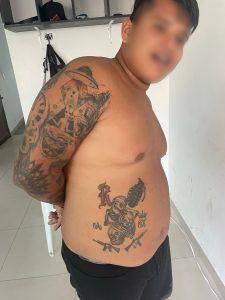 Imagen de Joel M., sujeto capturado por las fuerzas del orden.