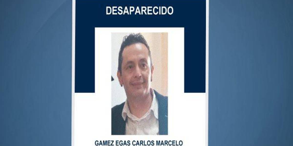Carlos Gamez Egas lleva tres días desaparecido, en Quito