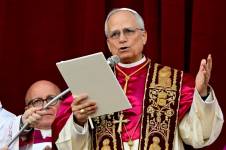 El Papa León XIV en su primer discurso