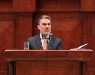 José Serrano durante la sesión en la que perdió la presidencia de la Asamblea Nacional.