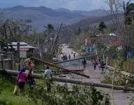 Imágen de la devastación del Huracán Melissa por su paso en el Caribe.