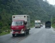 La zona en donde el tráfico fue habilitado en la carretera.