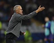 El técnico español del París Saint-Germain, Luis Enrique, durante el partido de la primera fase de la Champions League contra el FC Barcelona