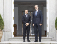 Noboa y Felipe VI ya se vieron en noviembre de 2023 cuando el jefe de Estado aún no era posesionado.