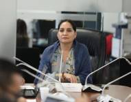 La asambleísta Mireya Pazmiño es una de las proponentes del juicio político al presidente Lasso.