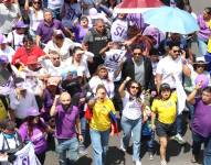 Imagen del primer día de campaña electoral por el Referéndum y Consulta Popular 2025, este 1 de noviembre.