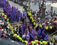 Imagen de archivo de la procesión de Jesús del Gran Poder, en Quito.