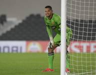 El portero de Barcelona SC, José Contreras, contra River Plate por la Copa Libertadores 2025
