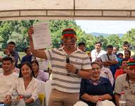Uyunkar llegó a la Prefectura, en mayo pasado, con el auspicio de Pachakutik.