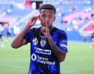 Keny Arroyo celebra un gol con Independiente del Valle