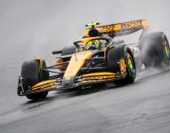 Lando Norris en las pruebas de clasificación en el Gran Premio de Países Bajos