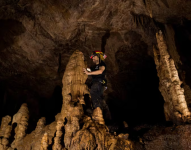 El interior de la Cueva de los Tayos en Ecuador