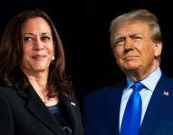 Imagen de archivo de Kamala Harris y Donald Trump, quienes en la actualidad se disputan la presidencia de Estados Unidos.
