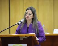 Imagen de Elena Nájera, vocal del Consejo Nacional Electoral, en una imagen de archivo.