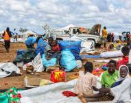 Las personas en Sudán en escasos recursos.