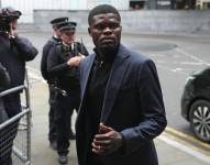 El exfutbolista ghanés del Arsenal, Thomas Partey, llega al Tribunal de la Corona de Southwark en Londres el 17 de septiembre de 2025.
