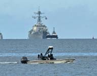 Un buque de guerra estadounidense lanzamisiles llegó el domingo, 26 de octubre, a Trinidad y Tobago.