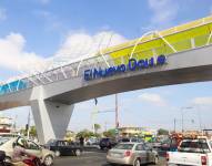Imagen de archivo de un puente peatonal en La Aurora.