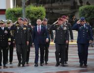 Giancarlo Loffredo Rendón fue recibido por los altos oficiales de las Fuerzas Armadas.
