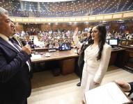 Toma de juramento a Viviana Veloz, como nueva presidenta del Legislativo.