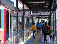 Imagen referencial para graficar una parada del Trolebús.