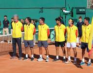 La delegación ecuatoriana de tenis