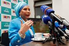 Fotografía del 22 de febrero de 2022 de la fallecida política colombiana Piedad Córdoba.