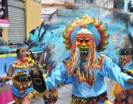 Imagen de celebración de carnaval en Guaranda, en 2013.