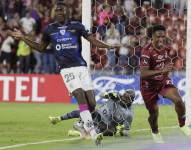 Deportes Tolima en su victoria ante Independiente del Valle, por la fecha 4 del Grupo D de la Copa Libertadores 2022