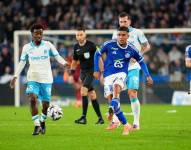 Kendry Páez jugó contra el Olympique de Marsella.