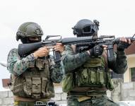Fotografía de archivo de uperativo militar en los exteriores del Base Aerea de Guayaquil.