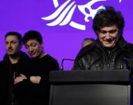 Javier Milei luego de las elecciones.