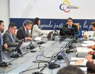 La sesión del Pleno del Consejo de la Judicatura.