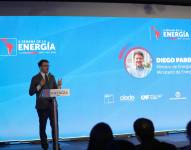 El ministro de Energía de Chile, Diego Pardow, habla en un evento de la X Semana de la Energía este martes, en Santiago (Chile). EFE/ Javier Martin