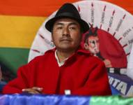 El presidente de la Confederación de Nacionalidades Indígenas de Ecuador (Conaie), Leonidas Iza, en una fotografía de archivo.