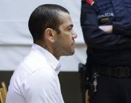 El exjugador brasileño del FC Barcelona Dani Alves, durante el juicio por la violación de una mujer en un baño de la discoteca Sutton de Barcelona en diciembre de 2022.