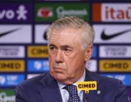 El entrenador italiano Carlo Ancelotti es presentado como nuevo seleccionador de Brasil en Rio de Janeiro (Brasil).