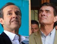 Combo de dos fotografías donde aparecen Jorge Quiroga (i) y Rodrigo Paz Pereira.