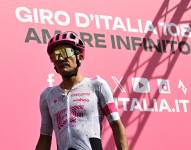 Richard Carapaz, antes de la Etapa 20 del Giro de Italia