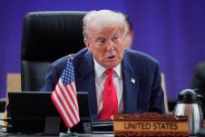 El presidente de Estados Unidos, Donald Trump, durante su visita a Malasia.