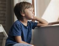 Imagen referencial: Niño triste mirando por la ventana.