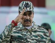 El dictador Venezuela, Nicolás Maduro, participa durante un acto este martes en Caracas (Venezuela).